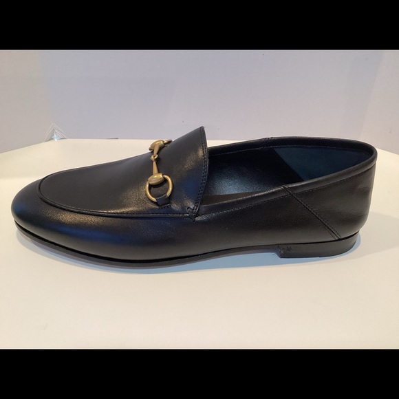 GUCCI BRIXTON LEATHER HORSEBIT LOAFERS WITH BOX - Picture 11 of 13